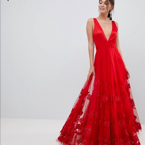 Star Red Dress